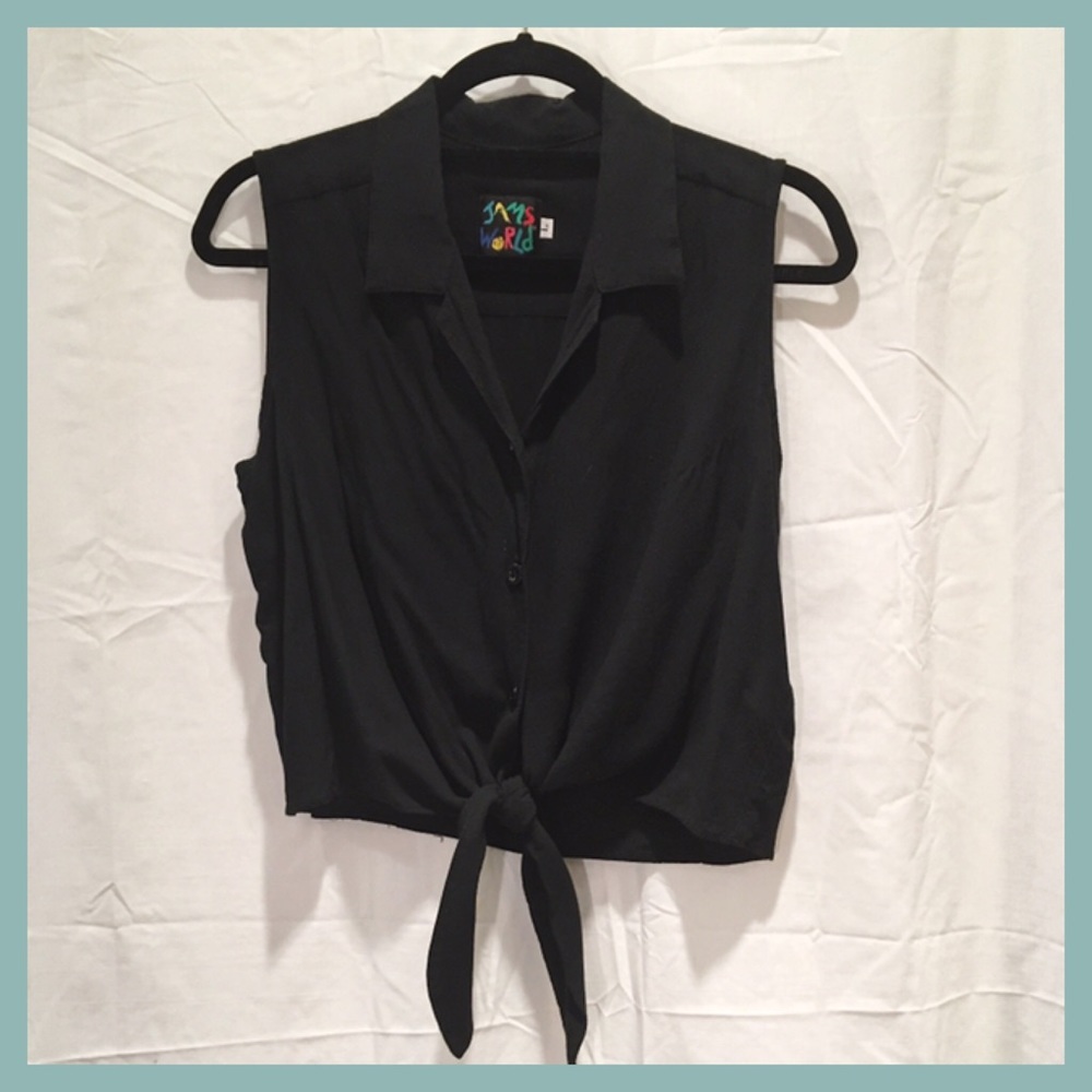 Tie-Front Button Down Tank